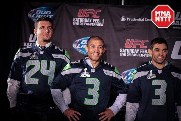 MMAnytt Frank Mir Jose Aldo Renan Barao Superbowl Foto - Patrick Jenkinson