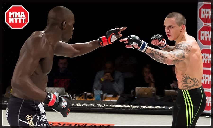 IRFA bjuder alltid på matcher med några av Sveriges mest talangfulla fighters. Bilden är från IRFA 7 då Sadibou Sy mötte slovakiern Gabor Boraros. Foto: Micha Forssberg