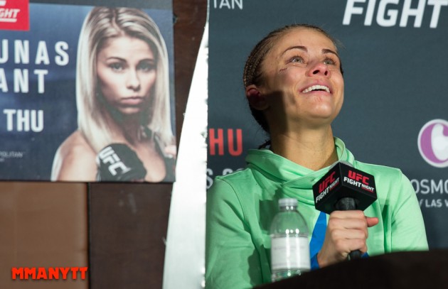 UFC FIGHT NIGHT 80 FIGHTDAY POST PRESSCONFERENS Paige VanZant MMAnytt Photo Mazdak Cavian-20