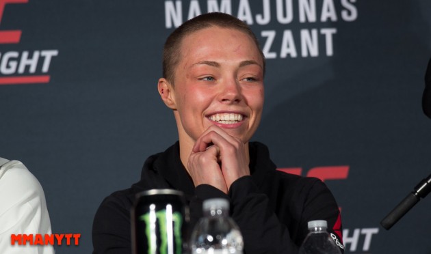 UFC FIGHT NIGHT 80 FIGHTDAY POST PRESSCONFERENS Rose Namajunas MMAnytt Photo Mazdak Cavian-23