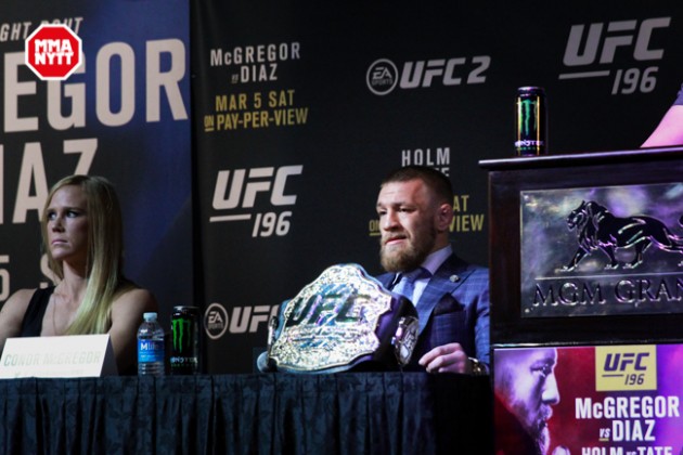 UFC 196 LAS VEGAS MGM 2016 CONOR MCGREGOR MMANYTT MAZDAK CAVIAN