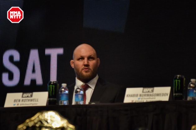 UFC 196 LAS VEGAS MGM DPATINKIN 2016 WEIGH IN BEN ROTHWELL