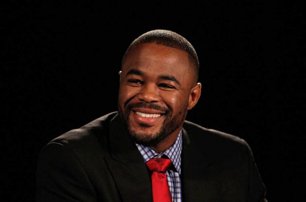 ATLANTA, GA - APRIL 18: Rashad Evans converses with the media during the press conference for his UFC 145 bout against Jon Jones at Park Tavern on April 18, 2012 in Atlanta, Georgia. (Photo by Kevin C. Cox/Zuffa LLC/Zuffa LLC via Getty Images)