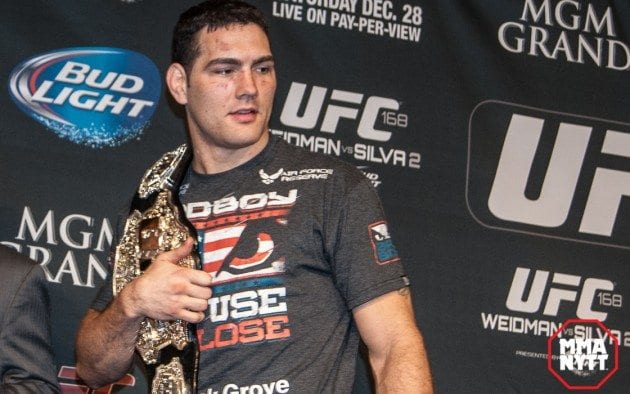 UFC 168 Chris Weidman post presser #MMAnytt-01928