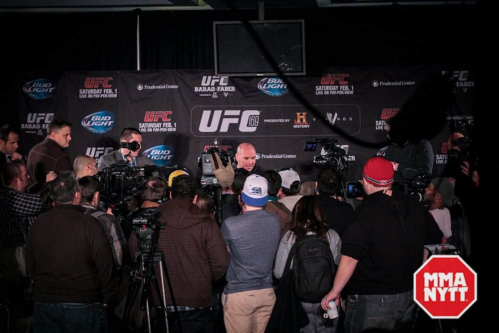 MMAnytt Dana White Scrum Foto – Patrick Jenkinson