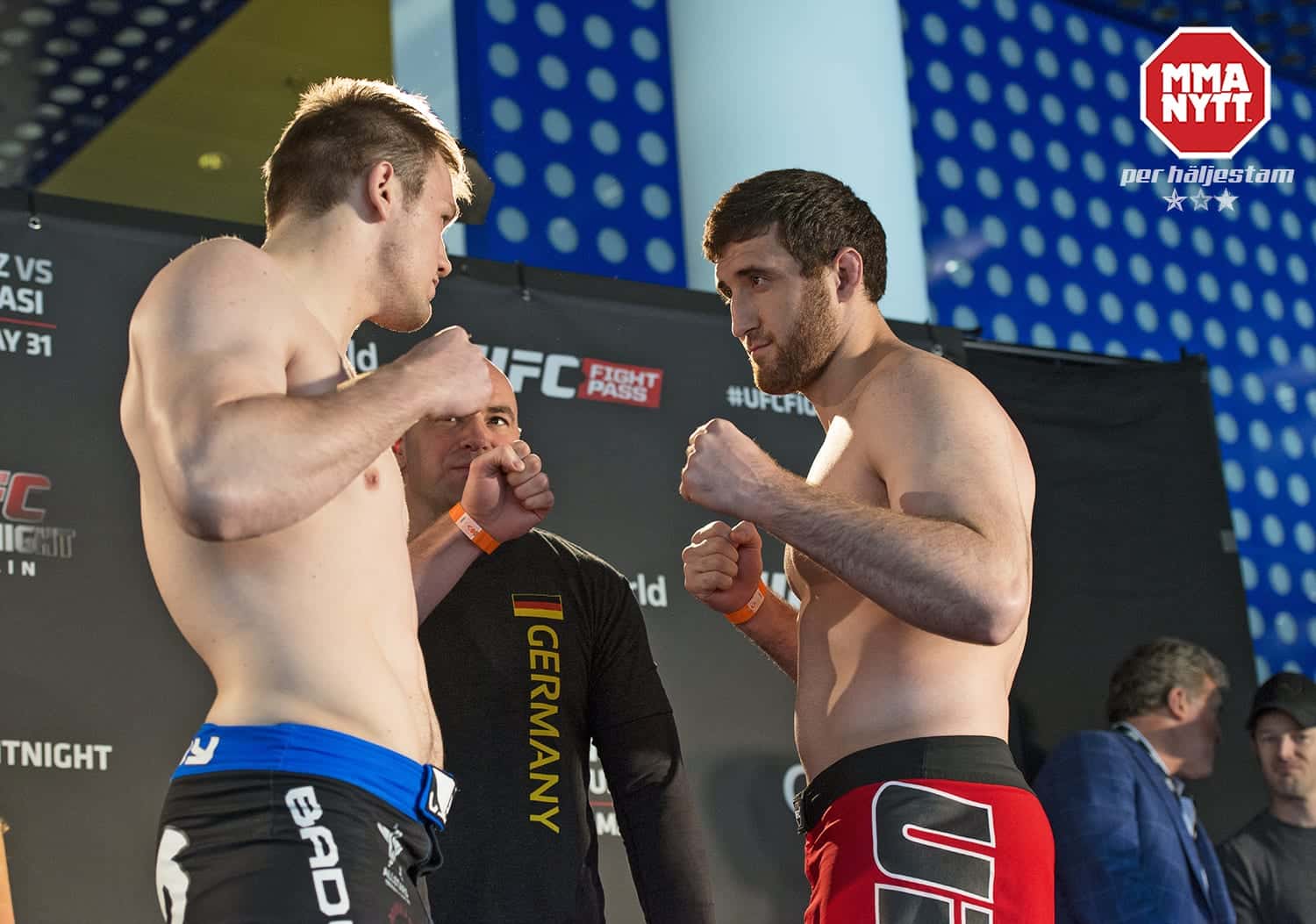 Viktor Pesta vs Ruslan Magomedov Invägning Foto Per Häljestam