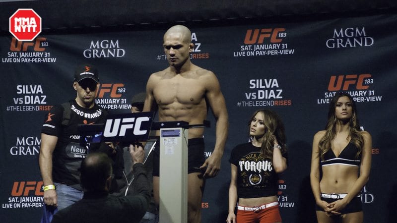 UFC 183 weigh in Nick Diaz Anderson Silva MMAnytt.se Daniel Patinkin-9 Diego Brandao