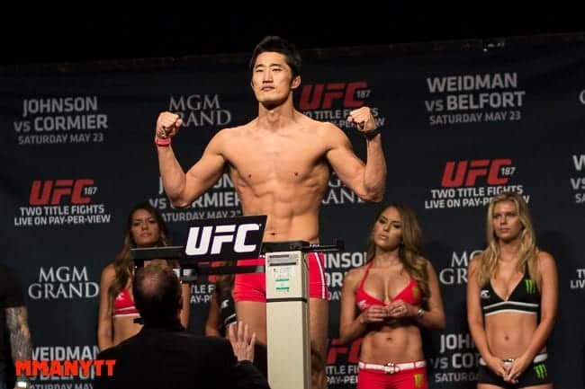 UFC 187 Dong Hyun Kim Las Vegas Nevada MGM Grand Arena MMAnytt weighin foto Mazdak Cavian_-16