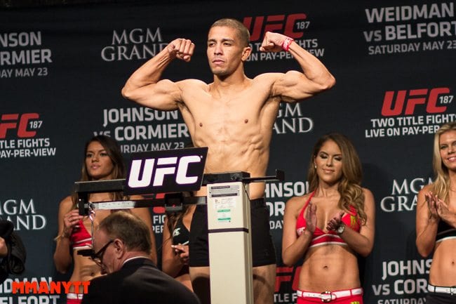 UFC 187 John Moraga Las Vegas Nevada MGM Grand Arena MMAnytt weighin foto Mazdak Cavian_-21