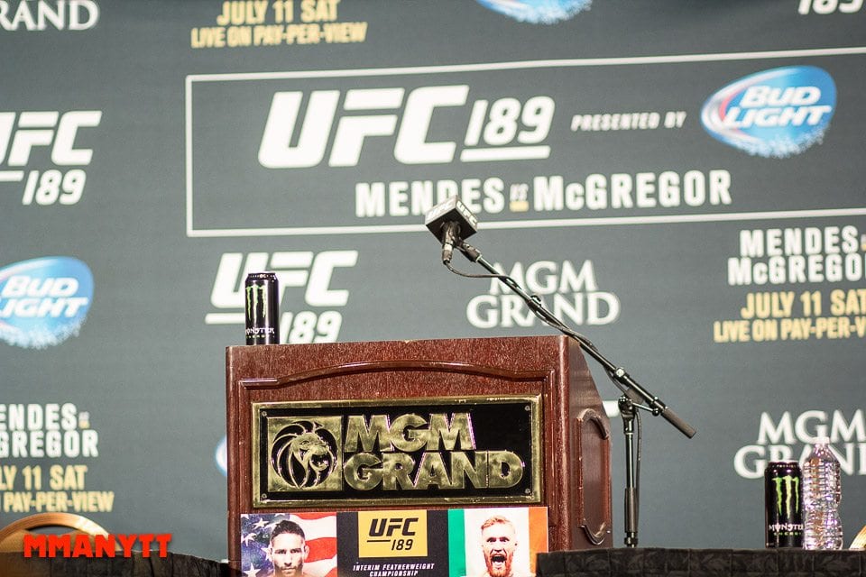 UFC 189 presskonfrens Las Vegas Mixed martial arts MMAnytt 2015 Foto Mazdak Cavian