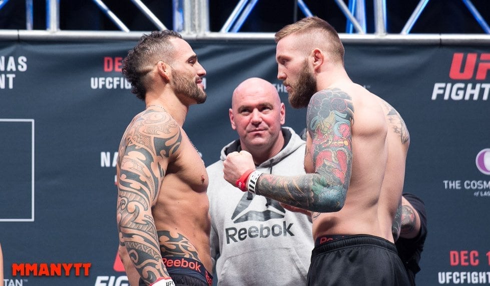 UFC Fight Night 80 Weigh In Santiago Ponzinibbio Andreas Ståhl MMAnytt Photo Mazdak Cavian-30