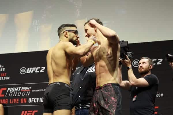 UFC FIGHT NIGHT 84 DAVID TEYMUR MARTIN SVENSSON WEIGH IN  O2 LONDON 2016 PHOTO MAZDAK CAVIAN MEDIADAY FIGHT-30