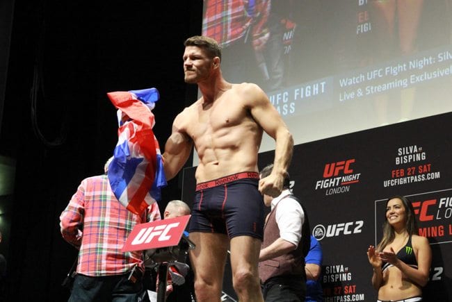 UFC FIGHT NIGHT 84 Michael Bisping WEIGH IN  O2 LONDON 2016 PHOTO MAZDAK CAVIAN MEDIADAY FIGHT-92