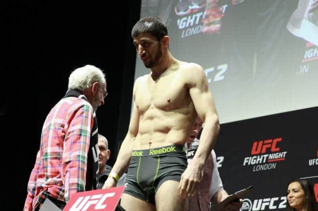 UFC FIGHT NIGHT 84 Rustam Khabilov WEIGH IN  O2 LONDON 2016 PHOTO MAZDAK CAVIAN MEDIADAY FIGHT-42