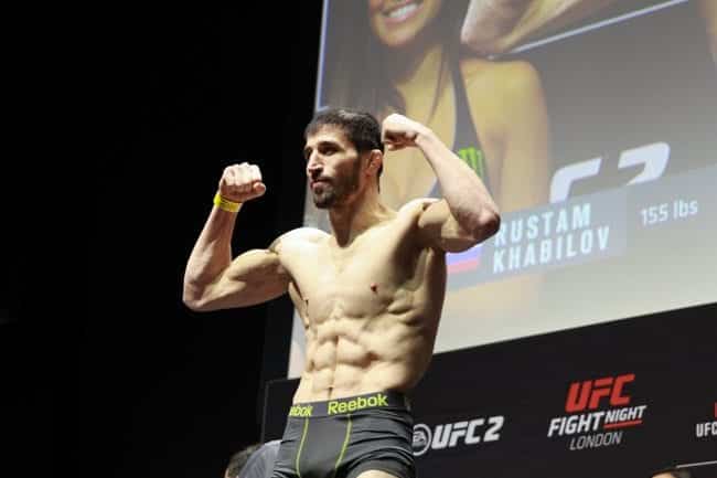 UFC FIGHT NIGHT 84 Rustam Khabilov WEIGH IN  O2 LONDON 2016 PHOTO MAZDAK CAVIAN MEDIADAY FIGHT-43