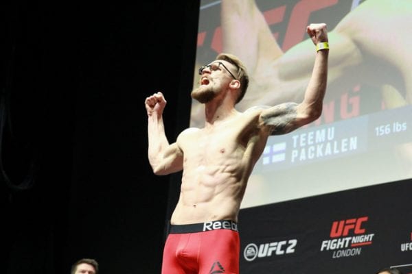 UFC FIGHT NIGHT 84 Teemu Packale?n WEIGH IN  O2 LONDON 2016 PHOTO MAZDAK CAVIAN MEDIADAY FIGHT-35