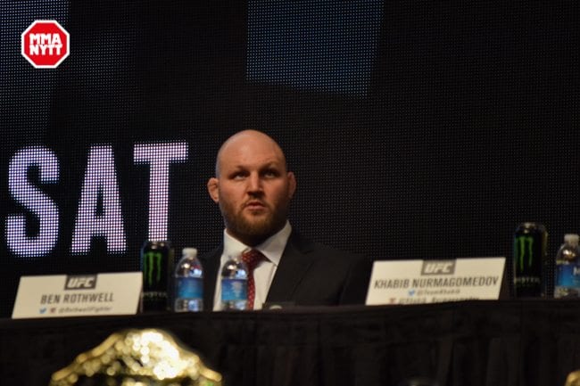 UFC 196 LAS VEGAS MGM DPATINKIN 2016 WEIGH IN BEN ROTHWELL