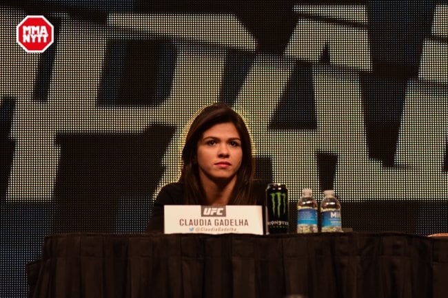 UFC 196 LAS VEGAS MGM DPATINKIN 2016 WEIGH IN CLAUDIA GADELHA