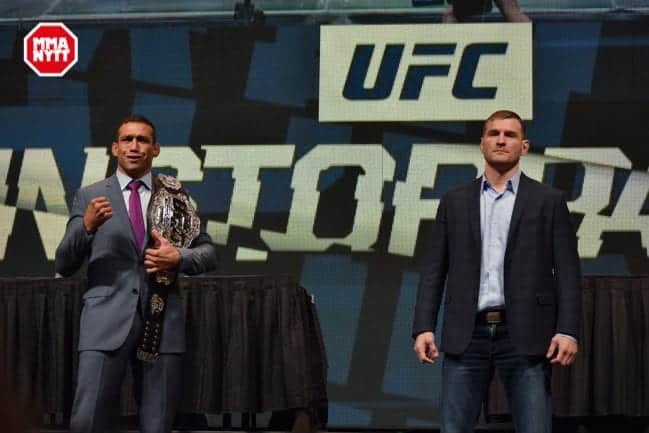 UFC 196 LAS VEGAS MGM DPATINKIN 2016 WEIGH IN WERDUM STIPE