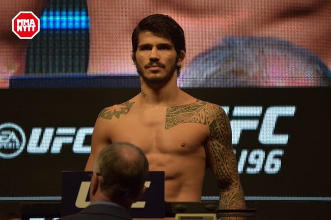 UFC 196 LAS VEGAS MGM WIEGH INS DPATINKIN 2016 ERICK SILVA