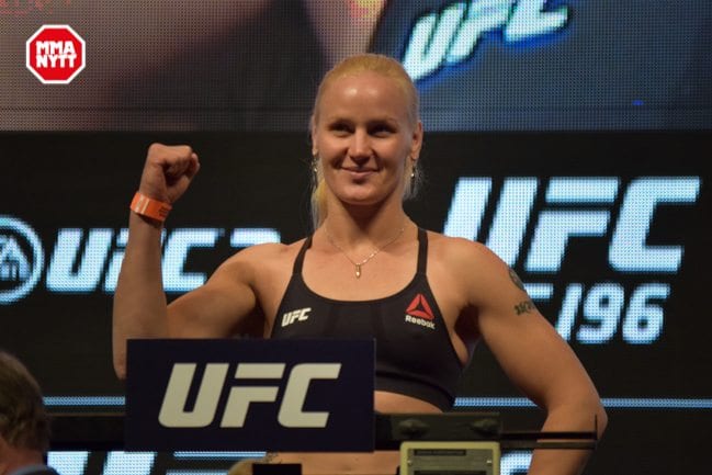 UFC 196 LAS VEGAS MGM WIEGH INS DPATINKIN 2016 VALENTINA SHEVCHENKO