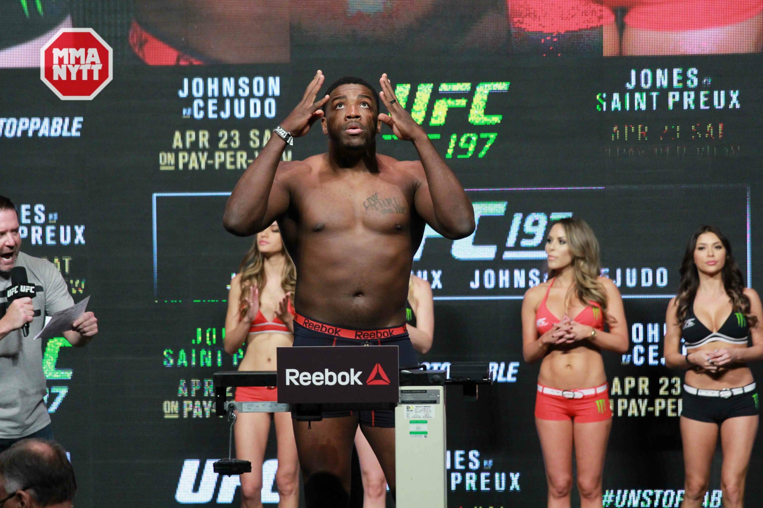 UFC 197 Walt Harris MMAnytt.se UFC weigh-in 2016-04-21 las vegas nevada mgm PHOTO MAZDAK CAVIAN_-84