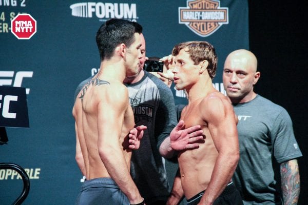 UFC 199  Dominick Cruz (c) vs. Urijah Faber Los Angeles photo MMAnytt.se Weighins 20160603-62