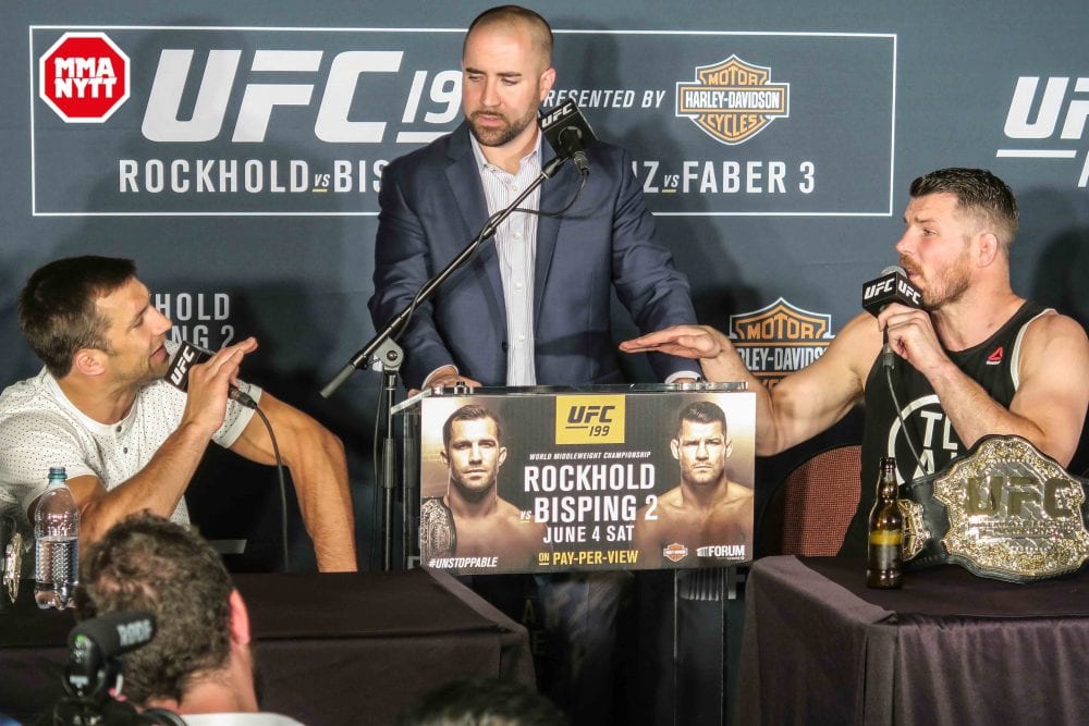 Luke Rockhold Michael Bisping UFC 199 Los Angeles 20160605 MMAnytt.se-67