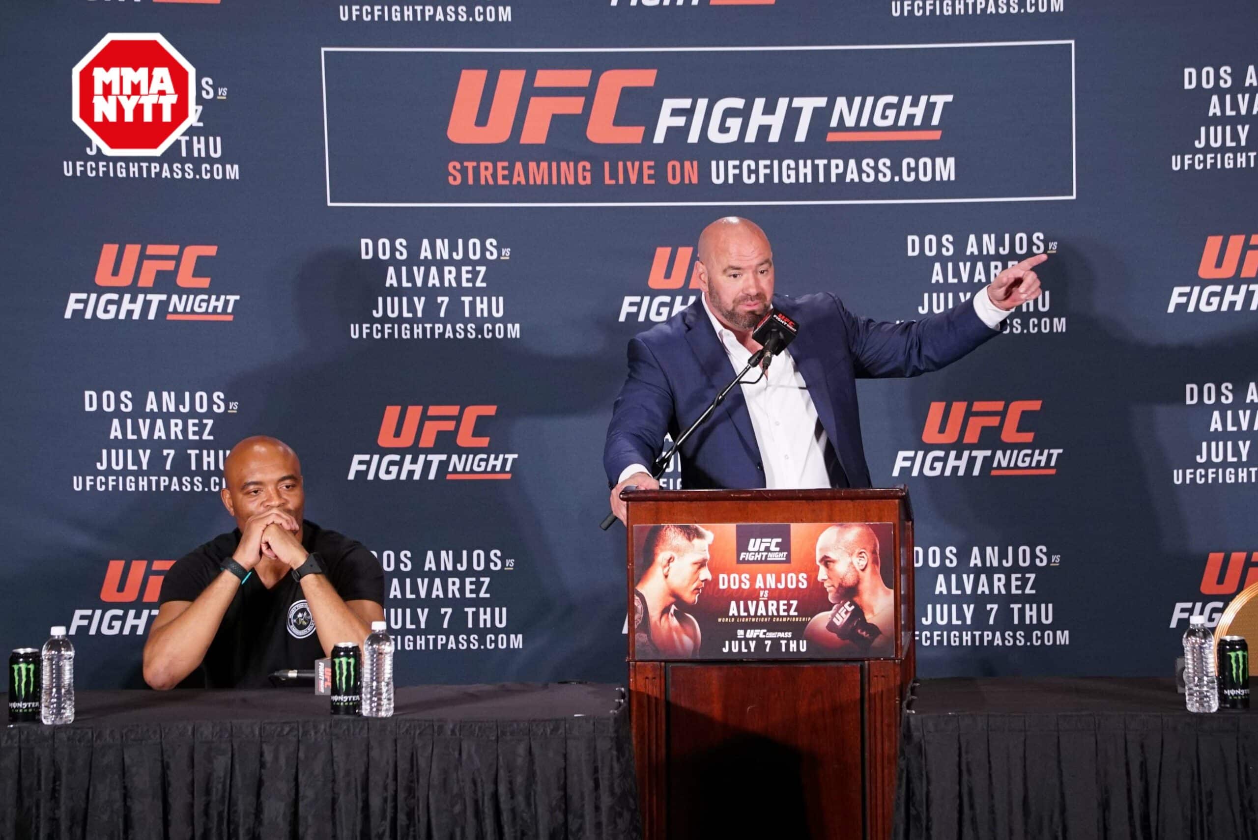 UFC 200 Las Vegas 20160707 Anderson Silva Dana White Press Conference MMAnytt.se Vince Cachero 5