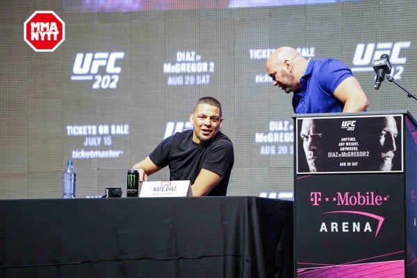 UFC 200 Las Vegas Nate Diaz Dana White 20160707 MMAnytt.se Media Day Vince Cachero 3