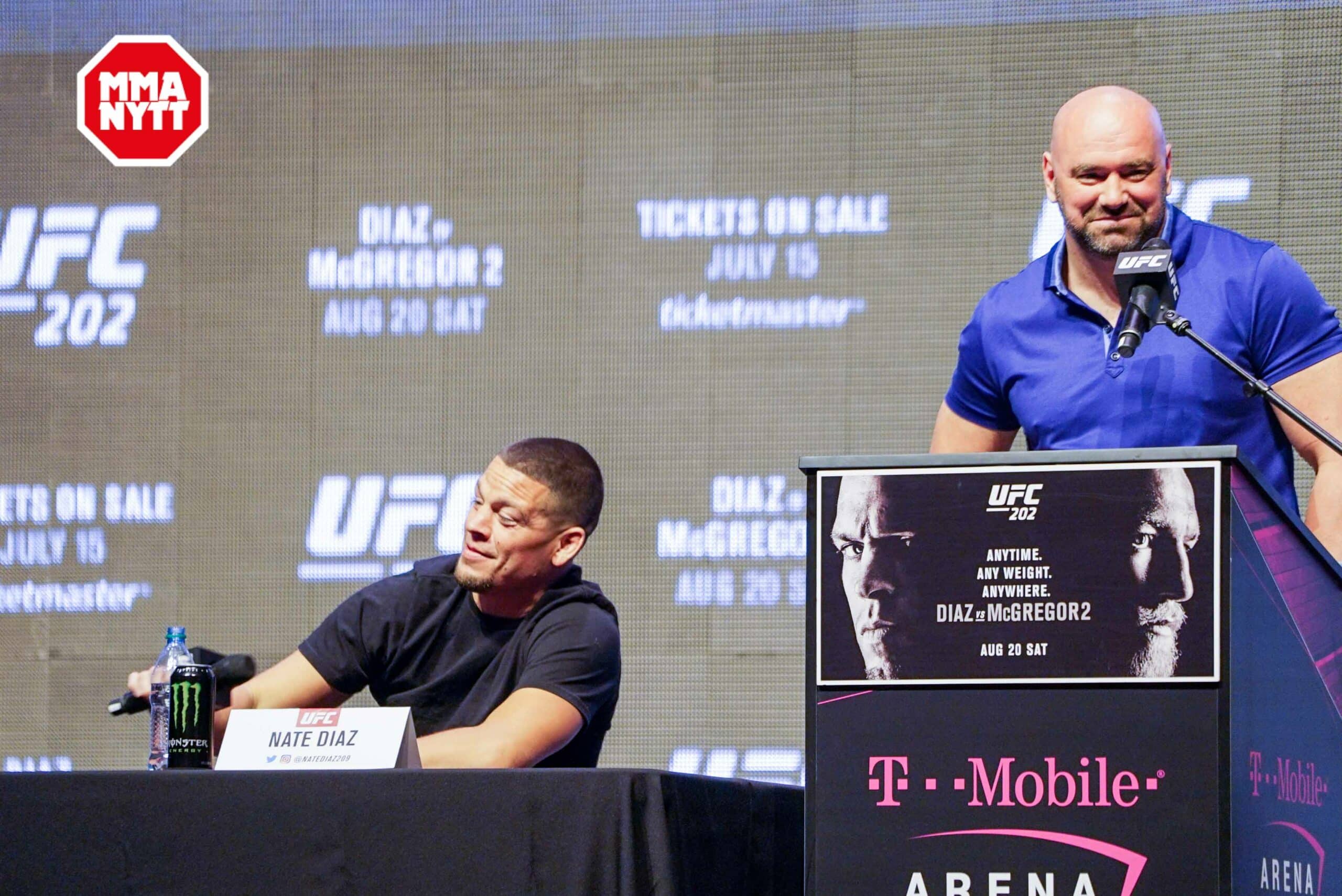 UFC 200 Las Vegas Nate Diaz Dana White 20160707 MMAnytt.se Media Day Vince Cachero 4