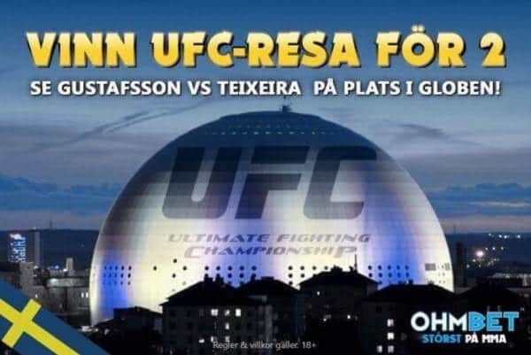 Ohmbet MMAnytt UFC Stockholm Globen Tavling