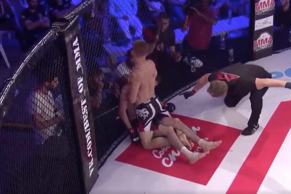 MMAnytt Nashkho Galaev gets choked unconscious, comes back to KO opponent at ACB 64