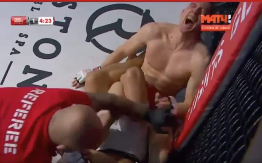 Rousimar Palhares Heel Hook Submission Alexei Ivanov Fight Nights Global FNG MMA MMAnytt