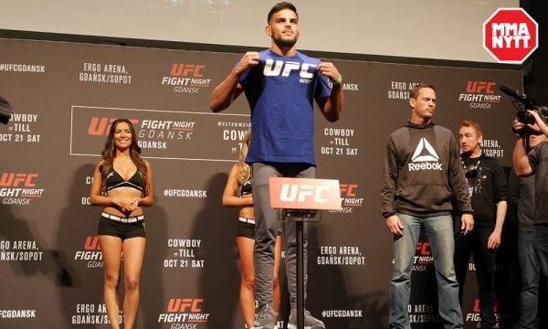 Nasrat Haqparast Ceremonial Weigh Ins UFC Fight Night 118 Stefan Romare MMAnytt