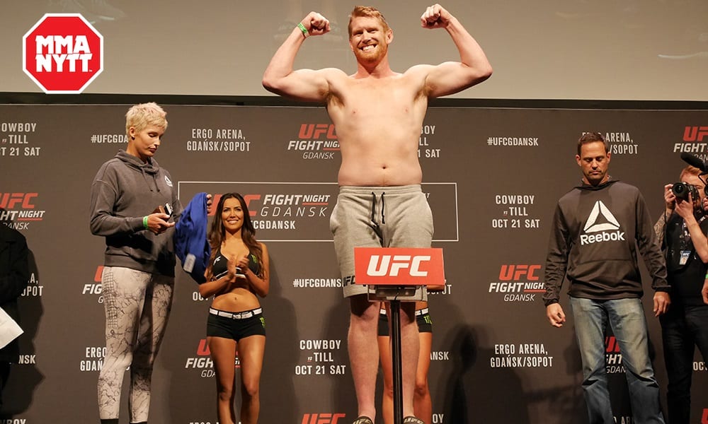 Sam Alvey Ceremonial Weigh Ins UFC Fight Night 118 Stefan Romare MMAnytt