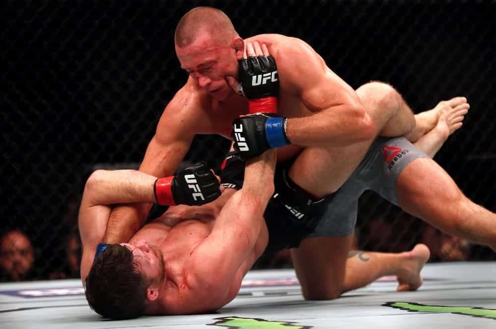 Georges St-Pierre Michael Bisping UFC 217 MMAnytt