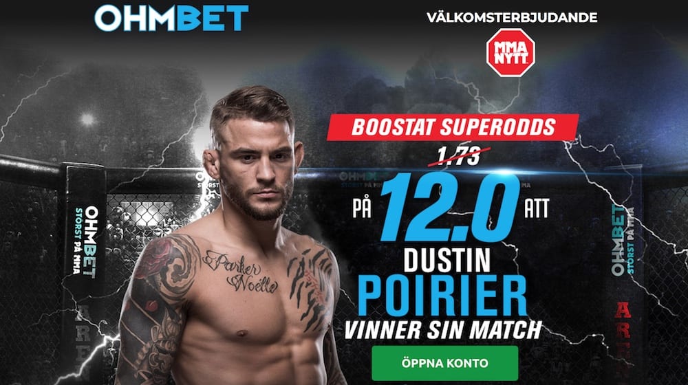 Dustin Poirier UFC MMA Ohmbet MMAnytt