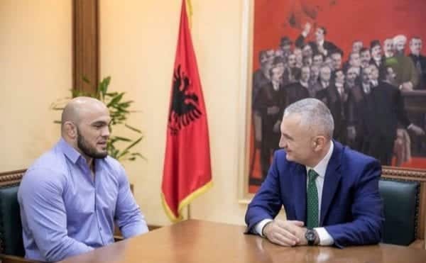 Ilir Latifi UFC MMA President of Albania, Ilir Meta MMAnytt