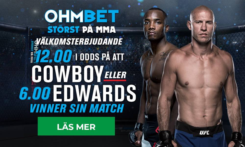 Donald Cerrone Cowboy Leon Edwards UFC Singapore Ohmbet