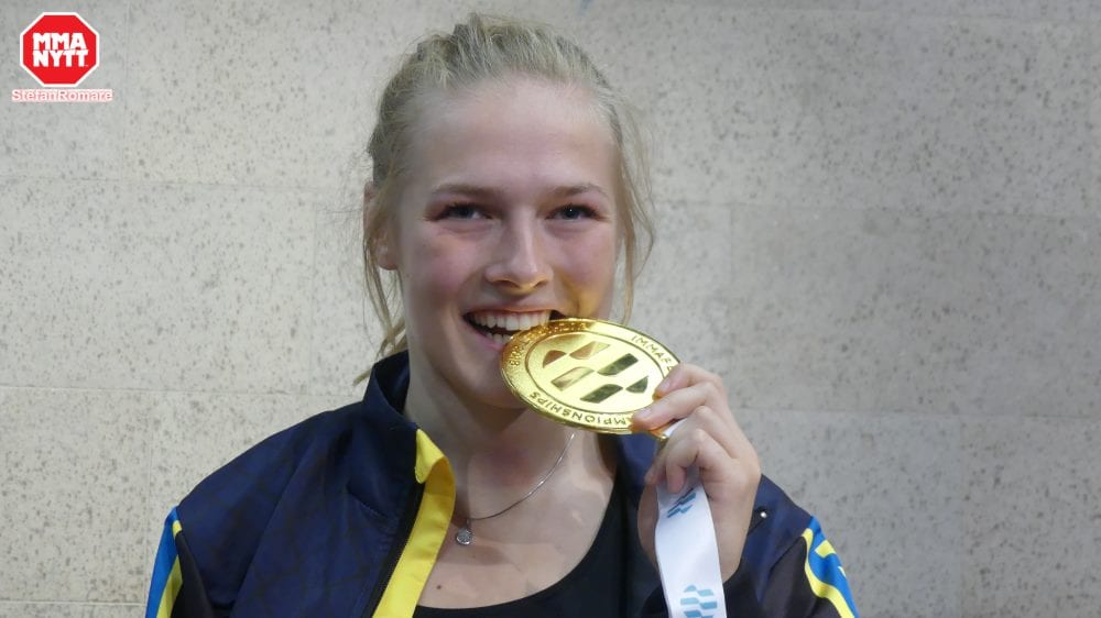 Frida Vastamäki guldmedalj IMMAF Euro 2018