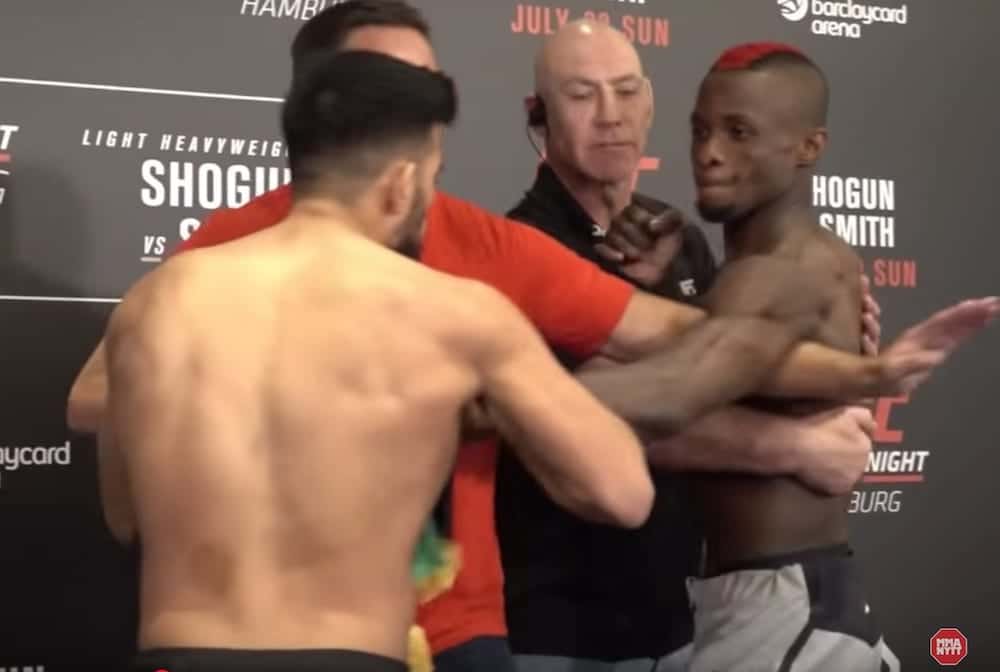 Marc Diakiese Nasrat Haqparast Heated Staredown UFC Hamburg MMA MMAytt