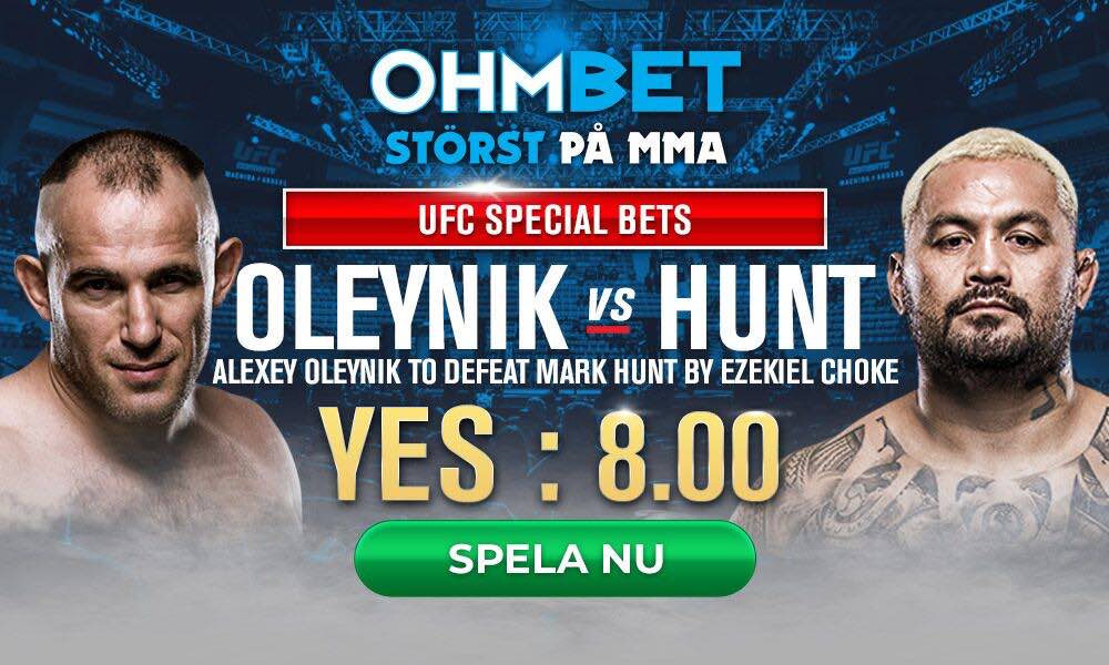 Aleksei Oleinik Mark Hunt UFC MMA Ohmbet MMANytt