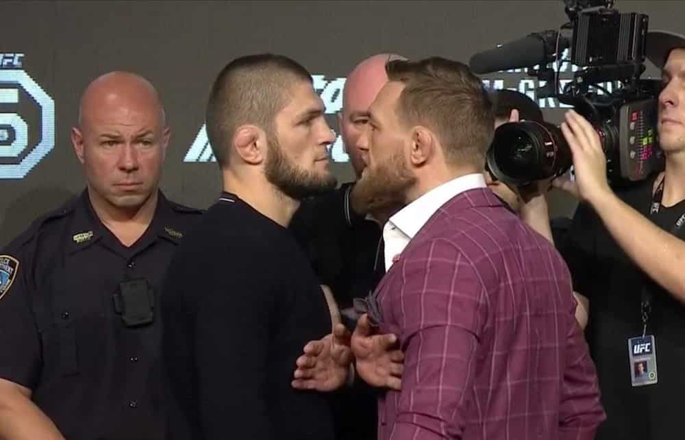 Khabib Nurmagomedov Conor McGregor UFC 229 Staredown MMAnytt