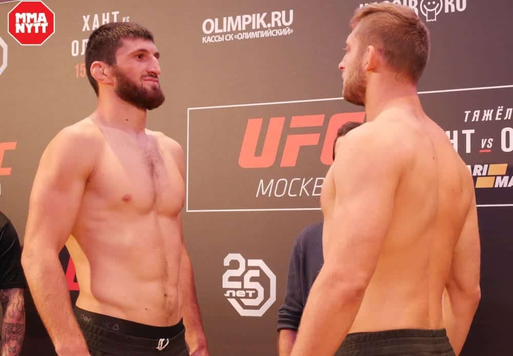 Magomed Ankalaev Marcin Prachnio staredown