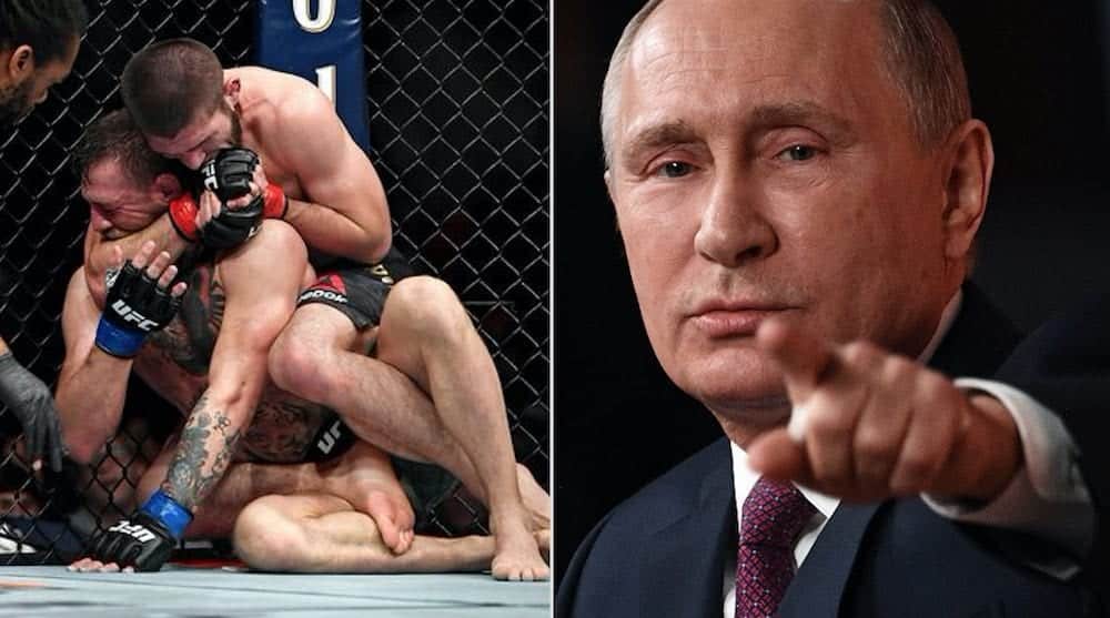 Vladimir Putin Khabib NUrmagomedov Conor McGregor UFC 229