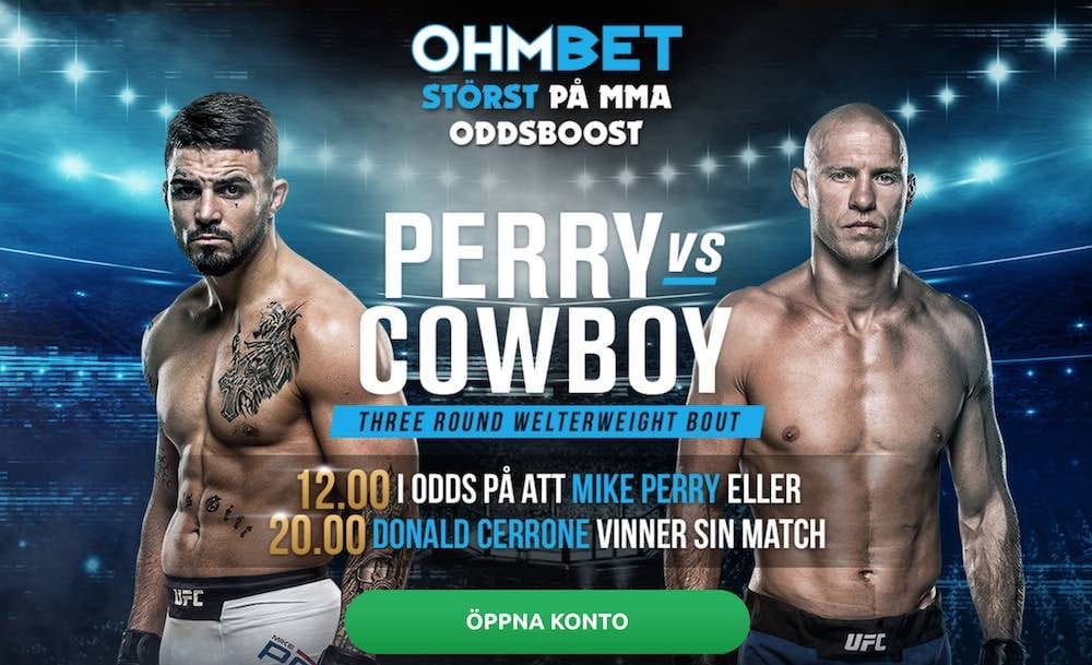 Mike Perry Donald Cerrone UFC Denver Ohmbet odds