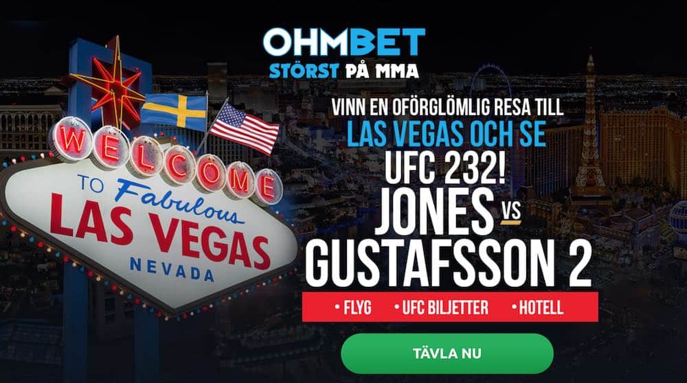 UFC 232-Jon Jones vs Alexander Gustafsson 2 Las Vegas MMAnytt Ohmbet