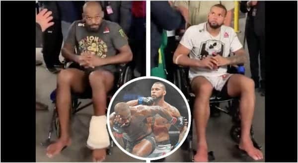 Jon Jones Thiago Santos Wheelchair UFC 239 MMAnytt