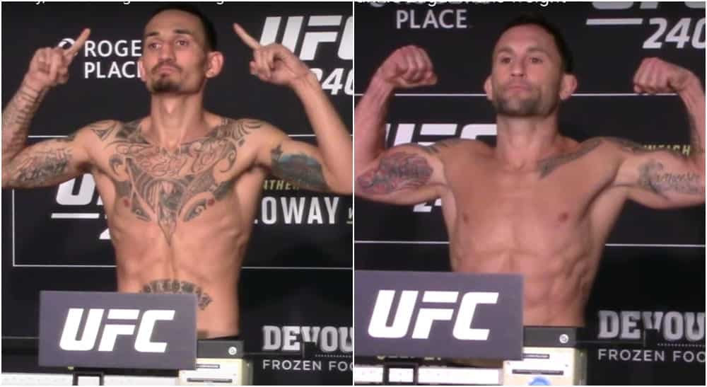 Max Holloway Frankie Edgar UFC 240